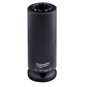 Milwaukee SHOCKWAVE™ Lineworkers 2-in-1 SAE Sockets 1/2 in Standard 12 Point 3/4 in