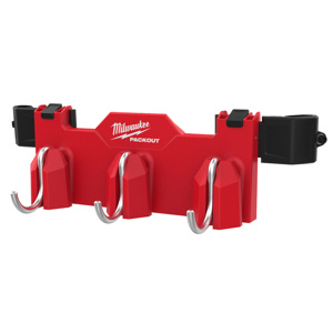 Milwaukee PACKOUT™ Tool Box 3-hook Attachments VO PC ABS Red