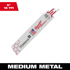 Milwaukee SAWZALL® Reciprocating Saw Blades 10 Piece 18 TPI 6 in Rigid Conduit, Strut Demo