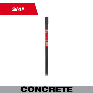 Milwaukee Premium Wet Core Bits 3/4 x 15 in Diamond Coated 5/8 in