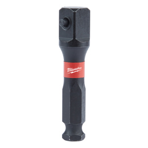 Milwaukee SHOCKWAVE™ Lineworkers Impact Socket Adapters 1/2 in square, 7/16 in hex 1.875 in