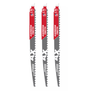 Milwaukee SAWZALL® Reciprocating Saw Blades 3 Piece 3 TPI 12 in Wood