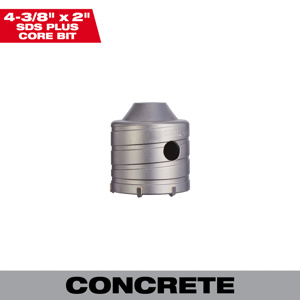 Milwaukee Core Bits 4-3/8 x 2-1/2 in Carbide Tipped