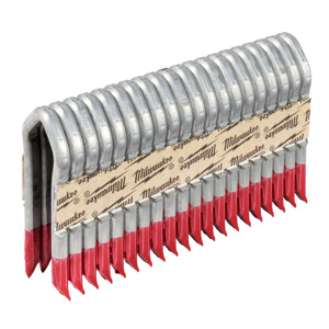 Milwaukee Staples Steel Hot Dip Galvanized 9 Gauge