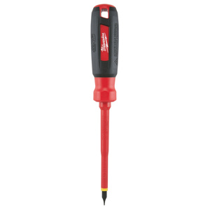 Milwaukee Cabinet Slotted Tip Insulated Screwdrivers 3/16 in 4.00 in