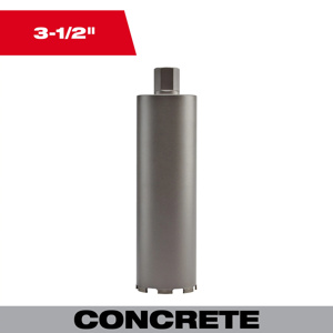 Milwaukee Ultra Dry Core Bits 3-1/2 x 13 in Diamond Coated 1-1/4 in