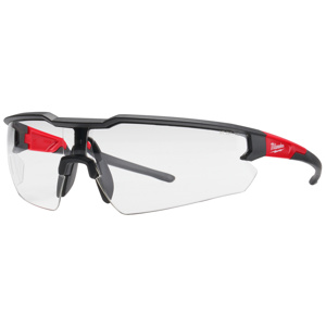 Milwaukee Safety Glasses Anti-scratch Clear Black/Red