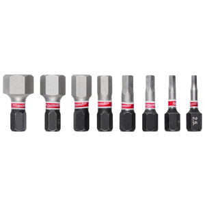 Milwaukee Impact Driver Bit Sets 8 Piece Metric