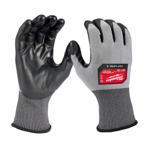 Milwaukee SMARTSWIPE™ Polyurethane-dipped Gloves XL Gray