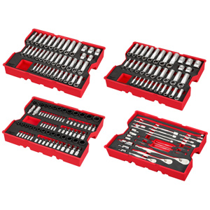 Milwaukee Metric / SAE Socket Sets 242 Piece