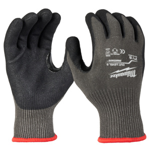 Milwaukee SMARTSWIPE™ Nitrile-dipped Work Gloves Gray<multisep/>Black