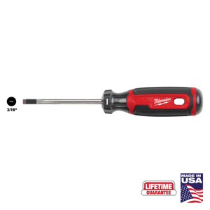 Milwaukee Cabinet Slotted Tip Screwdrivers 3/16 in