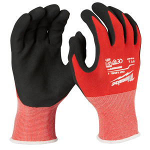 Milwaukee SMARTSWIPE™ Nitrile-dipped Work Gloves Large Red<multisep/>Black