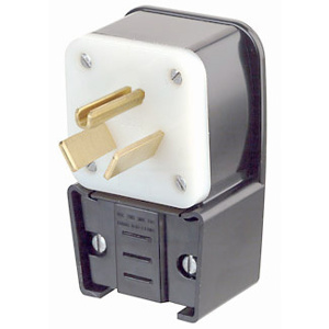 Leviton Industrial Grade Straight Blade Plugs 50 A