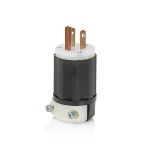 Leviton Industrial Grade Straight Blade Plugs 15 A