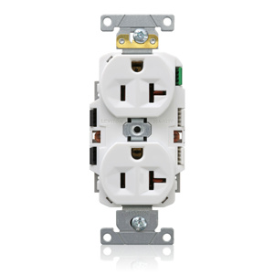 Leviton Duplex Receptacles 20 A Commercial Specification Grade White
