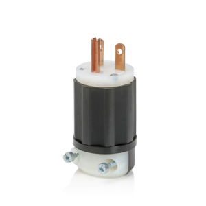 Leviton Industrial Grade Straight Blade Plugs 20 A