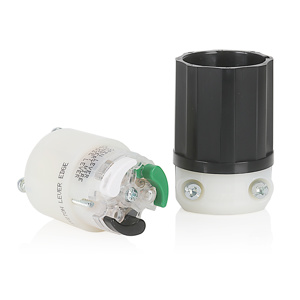 Leviton Industrial Grade Straight Blade Connectors 15 A