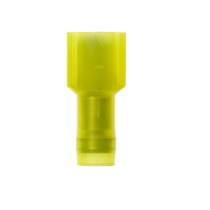 3M Male Insulated Disconnects 12 - 10 AWG Butted Barrel Yellow Nylon