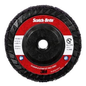 3M Clean and Strip Discs Purple 4-1/2 in Extra Coarse Silicone Carbide Scotch-Brite™ XT Pro Center Hole 5/8 in