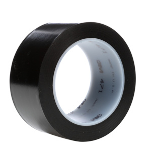 3M 471 Vinyl Tape 2 in x 36 yd 5.3 mil Black