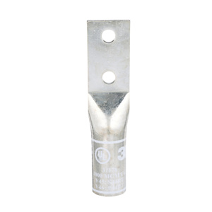 3M 31000 Series Long Barrel Compression Lugs 1/2 in 2 Hole White 1000 kcmil