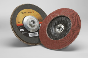3M Flap Discs Maroon 7 in 40 Ceramic Cubitron™ II 967A Center Hole 5/8 in