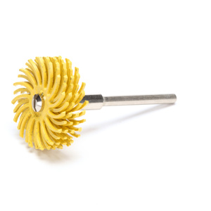 3M Bristle Discs Yellow 1 in 80 Ceramic Scotch-Brite™ Center Hole 1/8 in