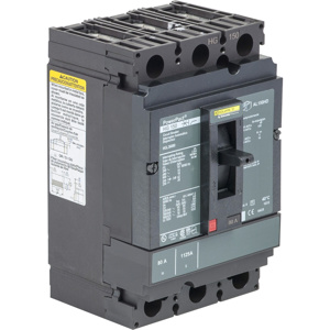 Square D PowerPacT™ HGL Cable-in / Cable-out Molded Case Industrial Circuit Breakers 110 A 600 VAC 18 kAIC 3 Pole