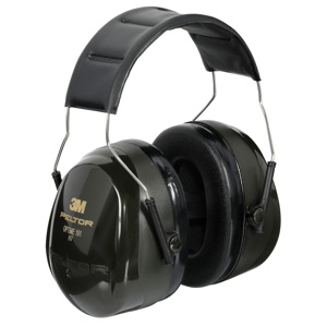 3M Peltor™ Optime™ Over-the-Head Earmuffs 27 dB NRR One Size ABS Black