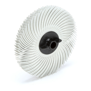 3M Bristle Discs White 3 in 120 Ceramic Scotch-Brite™ Center Hole 3/8 in