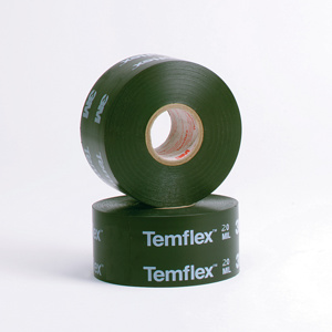 3M Temflex 1200 Series Vinyl Corrosion Protection Tape 2 in x 100 ft 20 mil Black