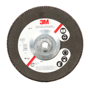 3M Flap Discs Green 4-1/2 in 40 Alumina Zirconia 577F Center Hole 5/8 in