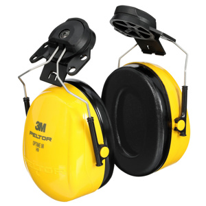 3M Peltor™ Optime™ Cap-mount Earmuffs 23 One Size Fits Most ABS Black