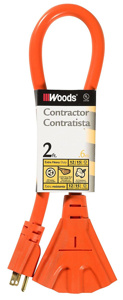 Southwire STW Extension Cords 12/3 2 ft Orange