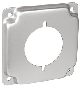 Southwire 4 Square Box Industrial Covers Single Receptacle 2.14 in 1/2 in Raised
