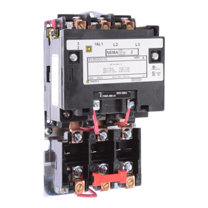 Square D 8536S NEMA Type S Non-reversing Motor Starters