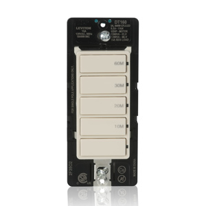 <em class="search-results-highlight">Leviton</em> Timer Switch Presets 4-Button Preset with Hold 15 A Almond