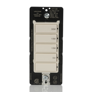 <em class="search-results-highlight">Leviton</em> Timer Switch Presets 4-Button Preset with Hold 15 A Almond