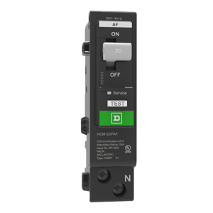 HOM120PAF CKT-BKR 1P 120V 20A PLGON COMB