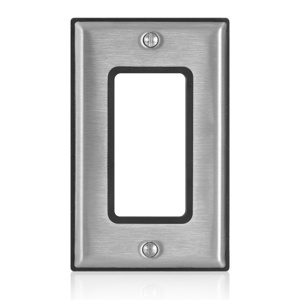 Leviton Standard Decorator Wallplates Stainless Steel 302 Stainless Steel