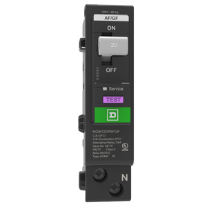 Square D Homeline™ HOM Plug-in AFCI / GFCI Circuit Breakers