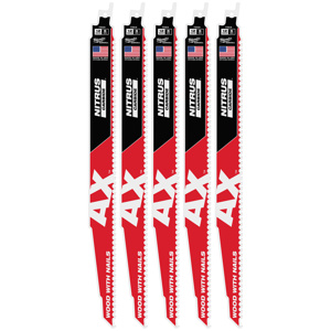 Milwaukee SAWZALL® Reciprocating Saw Blade Sets 5 Piece 5 TPI 12 in Fang Tip