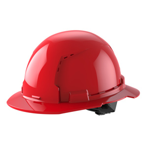 Milwaukee BOLT™ Full Brim Vented Hard Hats 4 Point Ratchet Red