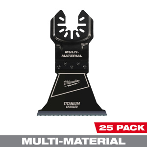 Milwaukee Oscillating Multi-tool Blades 25 Piece 2-1/2 Cut Width x 1-5/8 in Plunge Depth