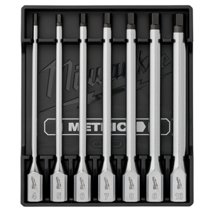 Milwaukee Metric Hex Drive Bit Socket Set 7 Piece