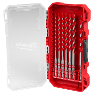 Milwaukee Hammer Drill Bit Sets 7 Piece Carbide Tipped 1/8 - 1/2 in