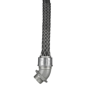 Hubbell Wiring Deluxe Series Meshed Strain Relief 45 Degree Cord Connectors