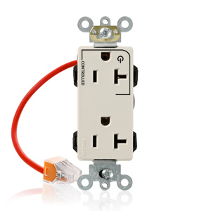 Leviton Lev-Lok® Decora Plus Duplex Receptacles 20 A Heavy-Duty Industrial Specification Grade Almond