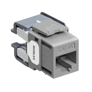 6110G-RG6 JACK CAT6A 8P8C GRAY